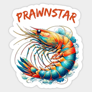 Prawnstar Sticker